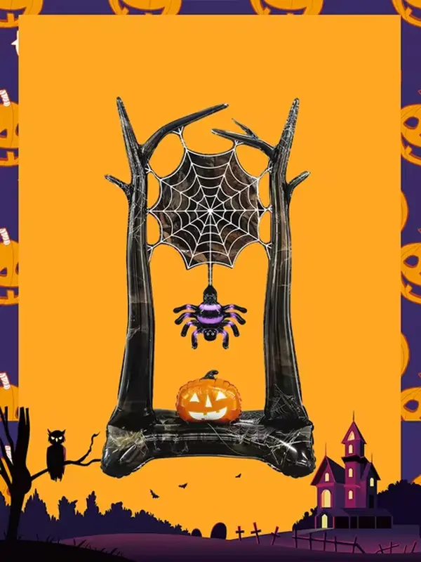 Halloween Spider Foil Balloon Decoration by Wizardi F07M1-29