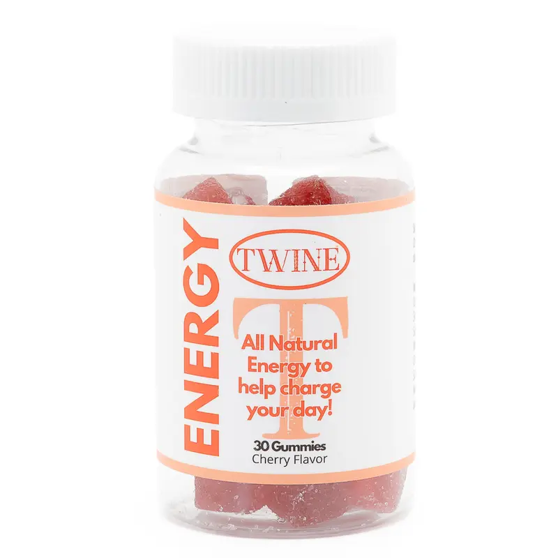 Energy Gummies with Vitamin B12, Ginseng, Gingko Biloba, Biotin, Niacin, Taurine, Zinc, Pantothenic Acid, Vitamin C, Vitamin D, and Vitamin B6-30pcs-Cherry Flavor