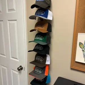 Wall Mounted Wooden Baseball Cap Holder and Organizer - Hat Holder - Hat Rack