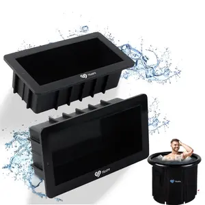 2 Pack Extra Large Silicone Ice Block Mold for Ice Bath -5 lbs Cold Plunge Ice Mold -Reusable Steel Reinforced Silicone Molds, Big Ice Cube Molds, Ice Bath Chiller mold Kitchen Set