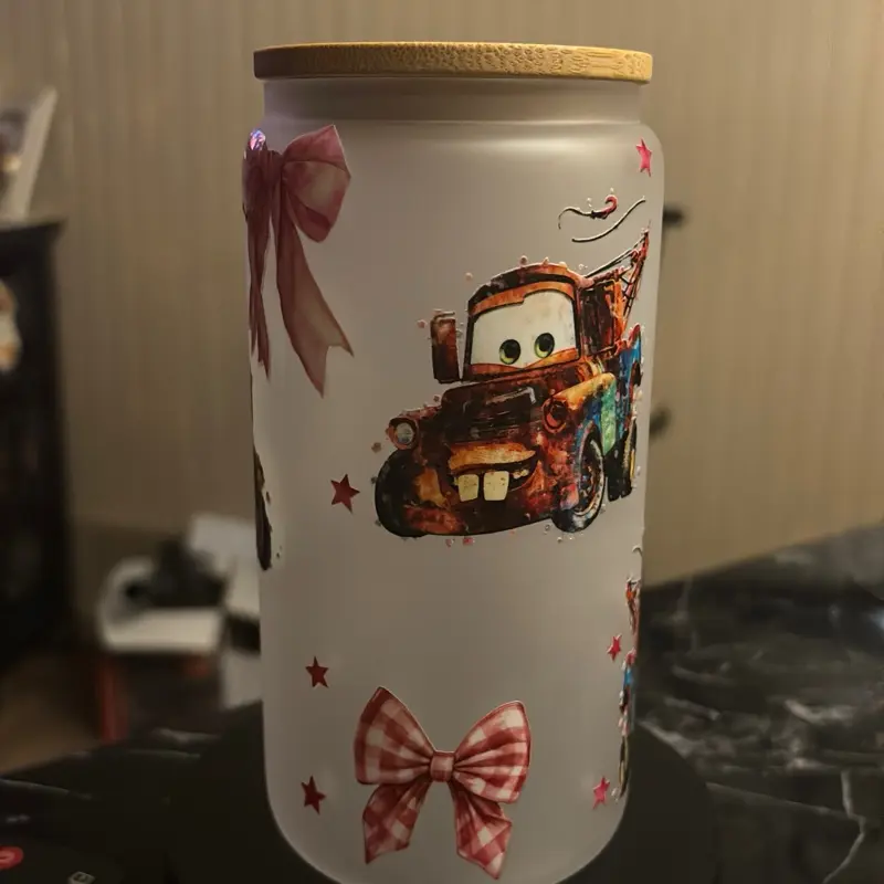 16oz Frosted Libby Cup, Customizable Drinkware for Daily Use
