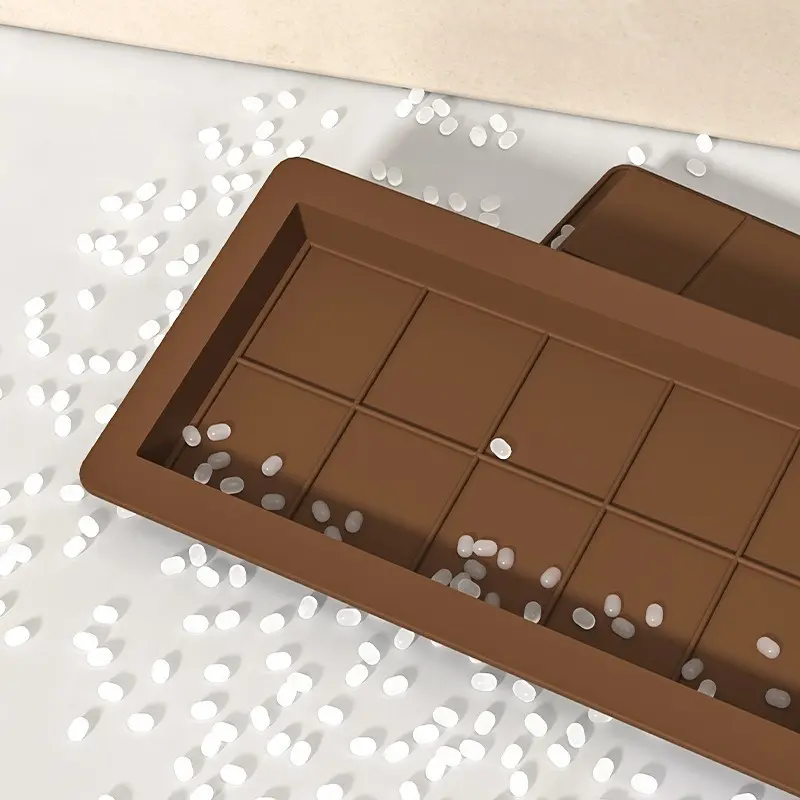 Silicone Chocolate Bar Molds - for Large, Deep, Stuffed Candy Bars - Easy Release & Clean, Durable, Uncharged Kitchen Bakeware