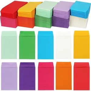 Geyee 500 Pcs Small Coin Seed Envelopes Small Tip Envelopes for Cash Self Adhesive Mini for Seeds Storage for Home Wedding Garden and Office(2.25 x 3.5 Inch,Colorful)