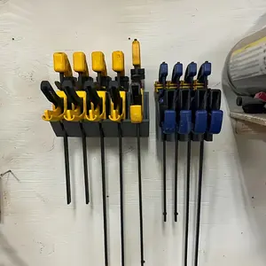 Wall-Mounted Tool Holder, Heavy-Duty Plastic Stand, Space-Saving Design, DIY Home Decor, for Home Studio Garage Tools Organization, Garage Tool Storage, Yard Tool Rack, Construction Tool Organizer