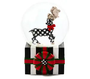 MacKenzie- Childs Holly Jolly Deer Snow Globe MacKenzie- Childs Holly Jolly Deer Snow Globe