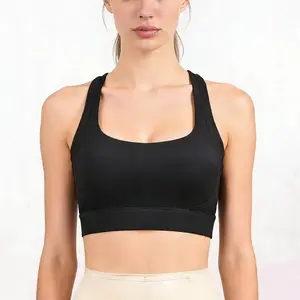 Sports Bras for Women, Padded Sports Bras Criss-Cross Back Medium Support Sports Bras with Non-removable Cups，Running Bra Workout Crop Tank Tops, High Stretch Yoga Bra