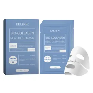 EELHOE Collagen Mask, Hydrating & Moisturizing Facial Mask for Translucent, Glowing Skin