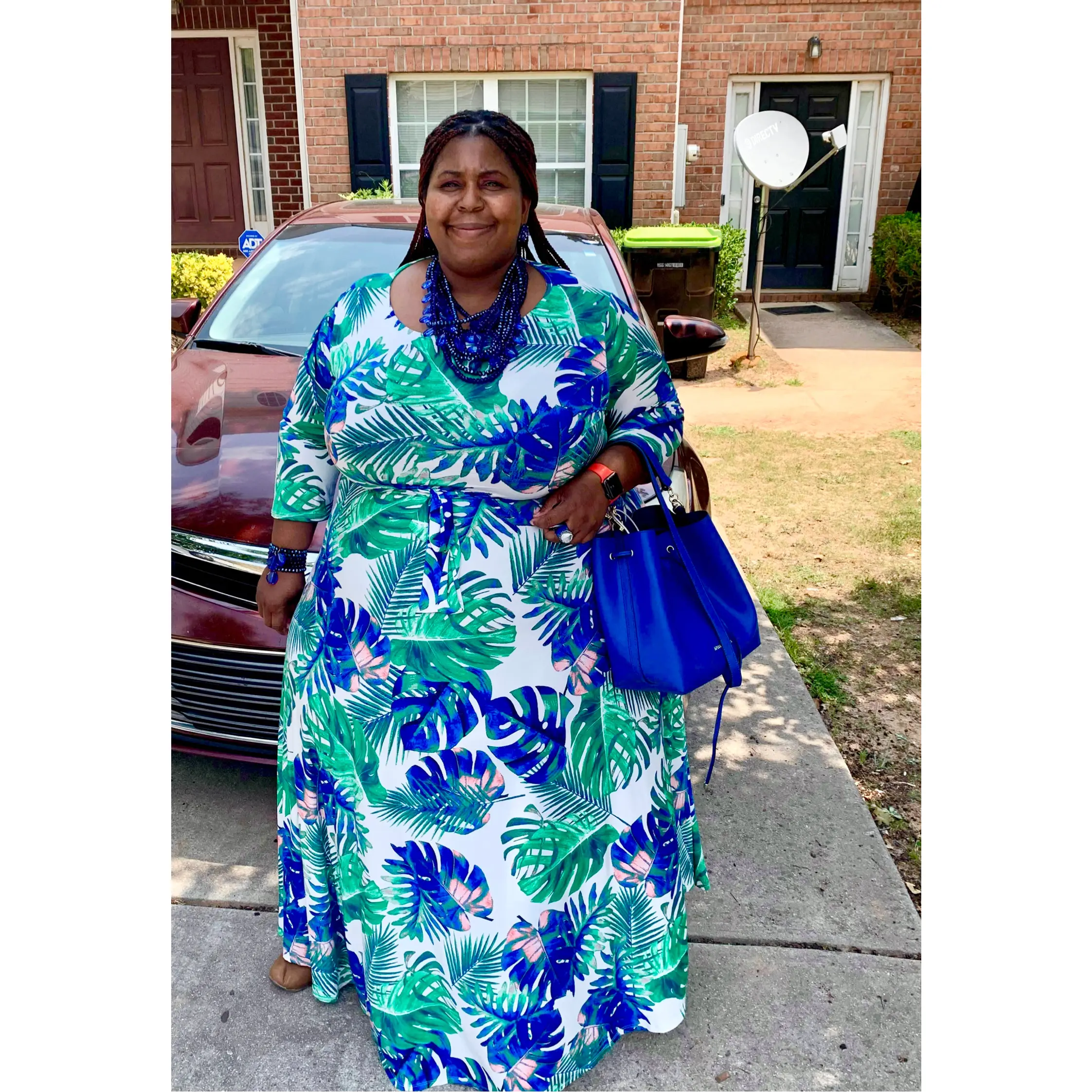 Whitney (Botanical) - 4X-6X Maxi Dress