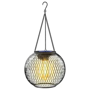 Solar Powered Outdoor Light, Metal Solar Tree Light, Outdoor Hanging Light, Decorative Hanging Light for Garden Yard Terrace