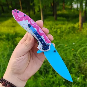 cakeFolding knife, fruit knife, portable, mini, sharp, high hardness, outdoor, small knife, camping knife   Defense Equipment Survival Tools Emergency Tool