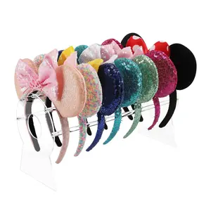 Acrylic Hair Band Ear Display Stand Jewelry Storage Organizer Holder for Show Selling