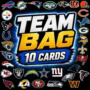 NFL Team Lot 10 Cards! Pick Your Team! Rookies, Inserts, Stars – No Duplicates