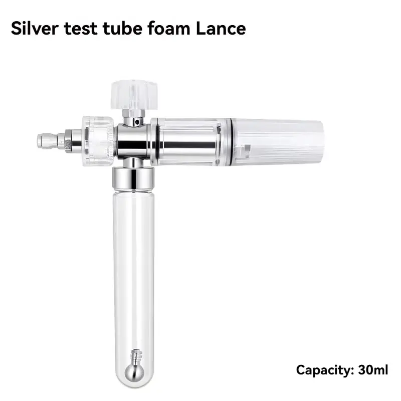 Handheld Car Wash Foam Lance - Compact Adjustable Mini Foam Cannon, 1/4 in Quick Connect Car Washing Tool for Vehicle Maintenance (No Water Included)