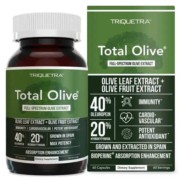 Triquetra Health Total Olive (Olive Leaf Extract + Olive Fruit Extract) Healthcare Oil