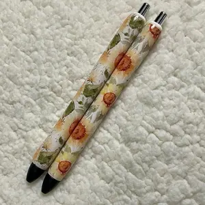 Sunflowers Pen, Floral Sunflower Pen, Handmade