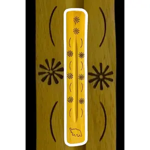 Wooden Yellow Incense Burner Stick Holder
