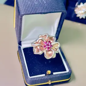 Vintage 925 Silver Flower Ring- Elegant Design, Perfect for Everyday Wear size 9.5