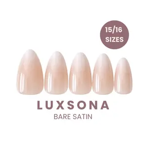Bare Satin - Nude Base & White Ombre French Tip Press-On Nails