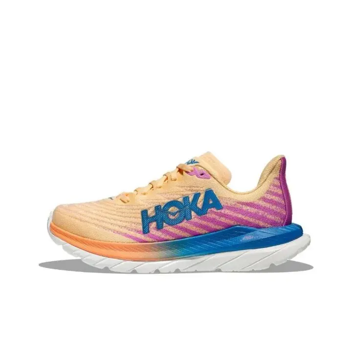 Colorful Gradient Woven Running Shoes - Highly Breathable Textured Mesh, Impact-Absorbing Elastic Midsole for Soft Landing, Stable Footbed Support, Full Sizes, Sweat-Resistant Comfort for Training & Casual Street Wear