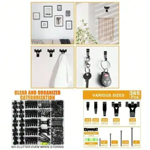 Picture Hanging, Sawtooth, Hardware Nails And Picture Hanging, Wall Hangers Frame, Painting, Art, Po Black