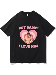 Retro I Love Nicolas Chavez T-shirt Men's round neck fashionable sports print T-shirt Short sleeved T-shirt Summer street wear Loose, comfortable, soft, skin friendly unisex, suitable for couples all year round