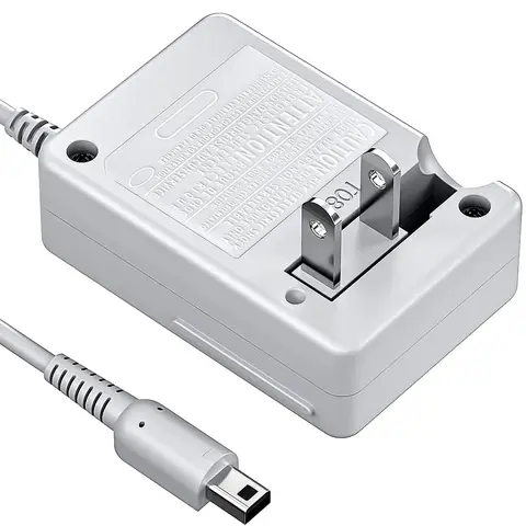 Charger Compatible for Nintendo 3DS, Power Adapter Replacement for Nintendo 3DS/DSi/DSi XL/2DS/2DS XL/New 3DS XL, 100-240V Wall Plug AC Adapter for 2DS 3DS Console, Multifunctional USB Charging Cable