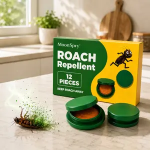 48-Pack Indoor Roach Bait Gel & Trap, Effective Cockroach Killer Set, Home & Outdoor Pest Control Bait Trap Kit repellent moonspry indoor infestation dormitory kitchen domestic