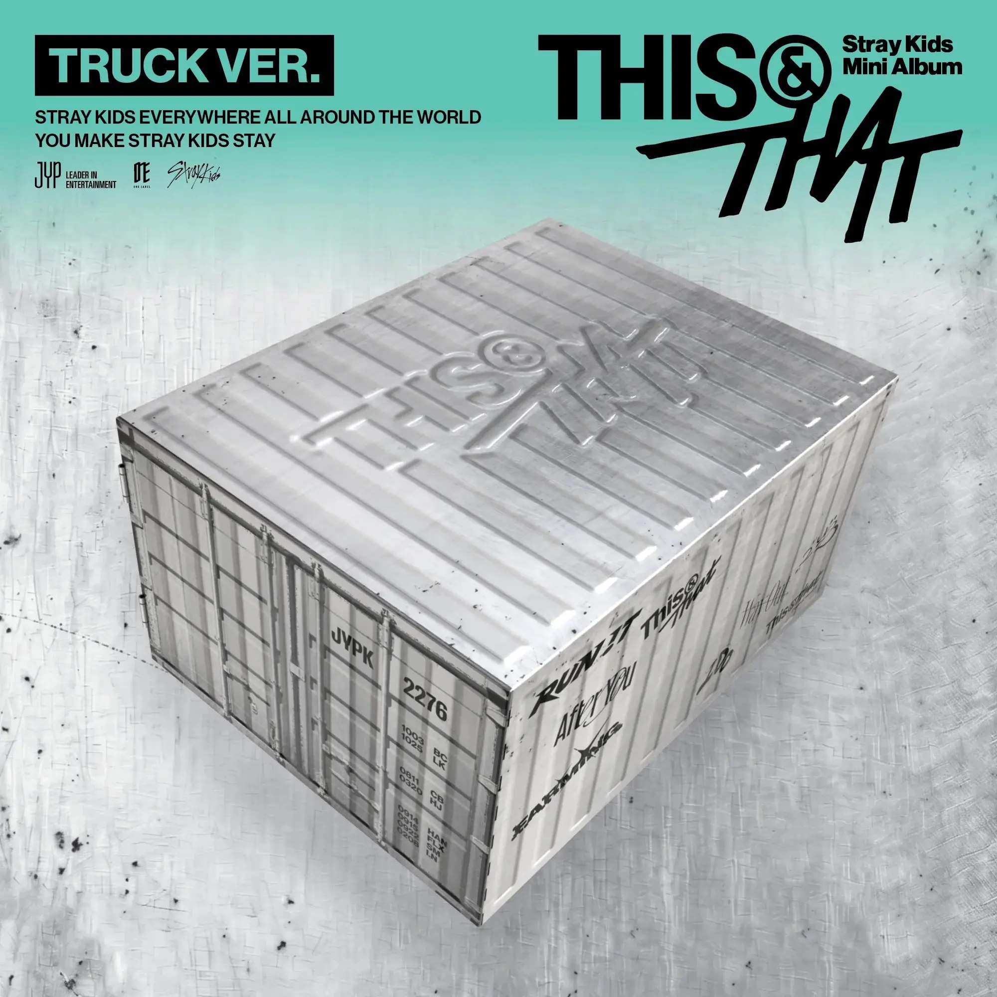 Stray Kids THIS & THAT TRUCK Ver Limited CD Album 2 Mini CDs 68P Photobook Keychain Photocards