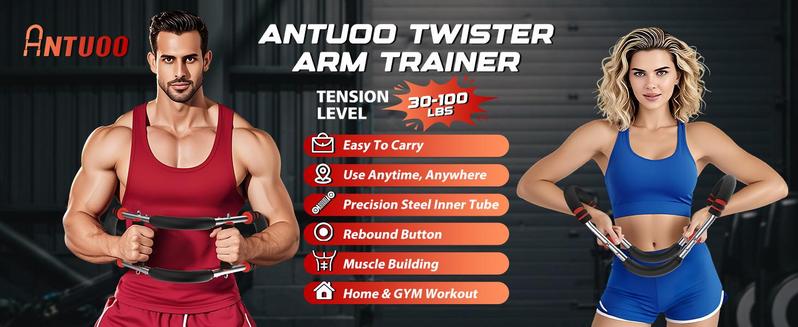 Arm Trainer & Chest Workout Equipment for Men – Portable Spring Resistance, 3-Level Adjustable (60-100LBS), Home Gym Muscle & Strength Trainer, Perfect Gift Arm Trainer & Chest Workout Equipment for Men – Portable Spring Resistance, 3-Level Adjustable (60-100LBS), Home Gym Muscle & Strength Trainer, Perfect Gift