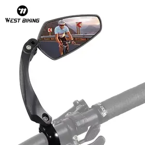 WEST BIKING Bicycle Mirror. HD View MTB Road Bike Mirrors, 360 Angle Adjustable Handlebar Rearview Mirror for Motorcycle Accessories Rear Mirrors