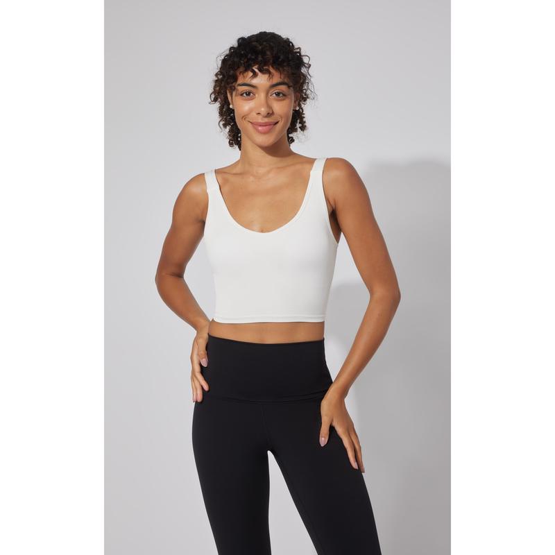 2 PK Alamo Ribbed Seamless V-Neck Bra Tank