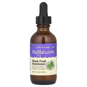 NuNaturals Monk Fruit Sweetener, 2 oz (59 ml)