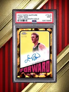 2023 Topps Chrome Sapphire - LarryBird #TA-LB - 1972 Auto - Gold /50