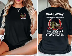 Personalized I Am Grumpy Old Woman Generation X T-Shirt, Gen X Walk Away Shirt, Generation X Shirt, Full Colors, Full Sizes, For Men, For Women