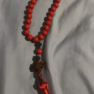 33-Bead Wooden Orthodox Prayer Rope – Komboskini with Cross and Tassel (Homemade and Made-to-order)