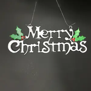 Christmas plastic hanging pendant decorative handicraft hanging sign ornaments