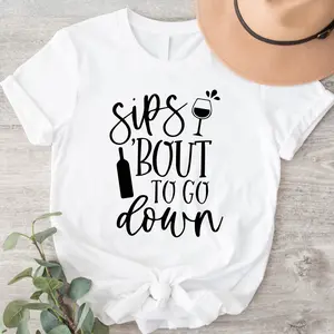 Sips Bout To Go Down T-Shirt, Fine Drinking Shirt, Wine Tasting Party Tee, Alcohol Tee, Funny Sisters Trip Short Sleeve, Gift Shirt For Drinkers.