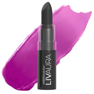 LIVAURA MOODmatcher Long Lasting Lipstick for Women – Color Changing Moisturizing Cream Lipsticks, Smudge Proof Lip Stick, Easy to Apply Lip Makeup, Made in USA (Black)