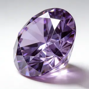 SANMU Purple MoissaniteRound Brilliant Cut Loose Diamond 0.6-5Carats D Color VvS1 Clarity GRA Certified forJewelry Making Rings Necklaces Pendants Earrings