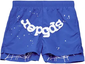 Sp5der OG Web Double Layer Short Blue