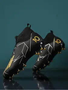Men's Sports Football Shoes, Sports Lace Up Soccer Shoes, Football Cleats, Training Shoes for All Seasons, Football Field Boots