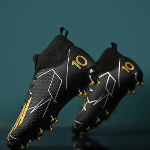 Men's Sports Football Shoes, Sports Lace Up Soccer Shoes, Football Cleats, Training Shoes for All Seasons, Football Field Boots, Tf Soccer Shoes, Performance Boot