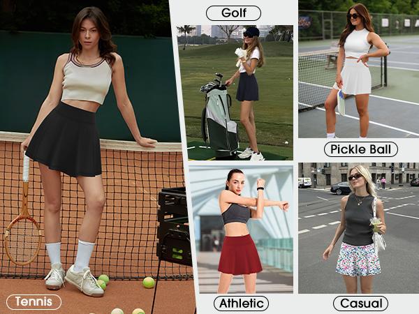 Women’s High Waisted Stretchy Solid Color Skort - Skirts with Shorts Underneath, Lightweight Athletic Skirt, Cute Sport Style, Active Athleisure Skort with Built-in Mesh Pockets for Tennis, Summervibes Workouts, Lightweight Athletic Skirts Women’s High Waisted Stretchy Solid Color Skort - Skirts with Shorts Underneath, Lightweight Athletic Skirt, Cute Sport Style, Active Athleisure Skort with Built-in Mesh Pockets for Tennis, Summervibes Workouts, Lightweight Athletic Skirts