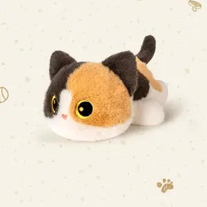 30cm/11.81in Furry Cat Plush Toy Sanhua Cat, Siamese Cat, Grey Cat Doll Soft Stuffed Animal Kitten Doll Perfect for Halloween, Easter, Christmas & Birthday Gifts