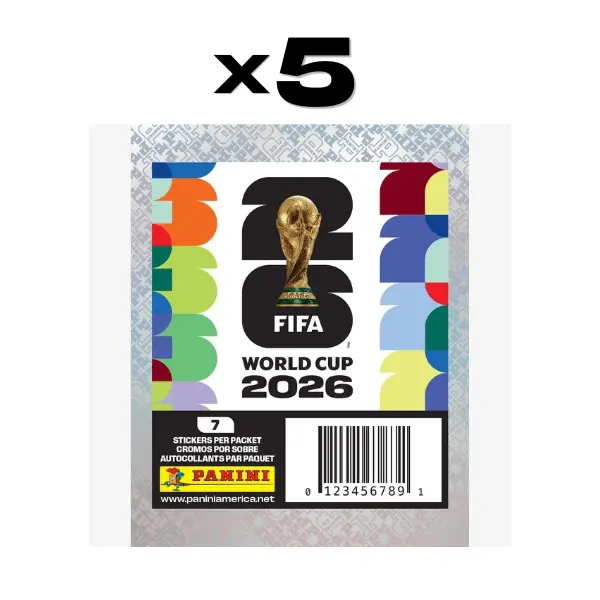 2026 Panini FIFA World Cup Soccer 5 pack bundle - U.S. Version 2026 Panini FIFA World Cup Soccer 5 pack bundle - U.S. Version