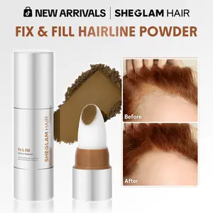 SHEGLAM HAIR Fix & Fill Hairline Powder-Spice, 4-IN-1 Powder Stick for Hairline, Part, Contour & Brow, Quick Fix Sparse Hair, Root Touch Up, Long-Lasting Shadow Powder-Effortlessbeauty-Coachella-mothersdaygift