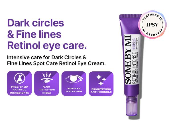 Retinol Intense Advanced Triple Action Comfort Eye Cream 1.01Oz, 30ml - Mild Korean Under Eye Cream Anti Aging - Korean Skin Care Dark Circle Improvement Fine Lines Improvement