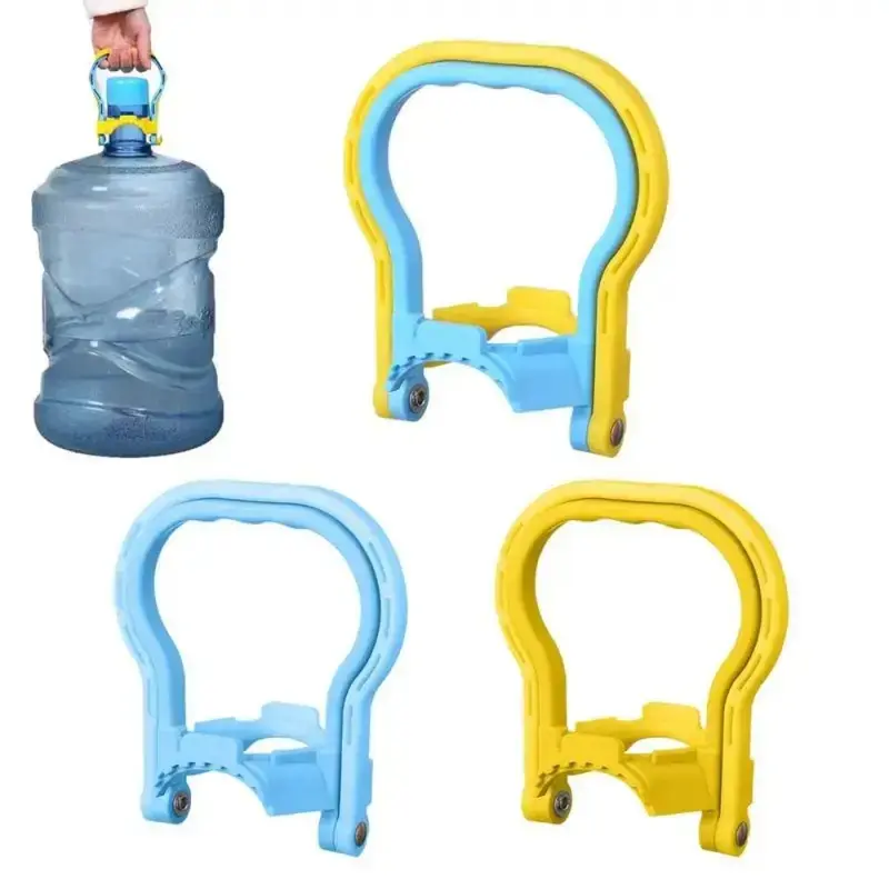 5 Gal PP Plastic Water Bottle Holder - Portable, Durable, Ergonomic Lifting Handle Pail Carry Grip, Labor Saving, Easy Install Home & Office Bottled Water Transporter Accessory