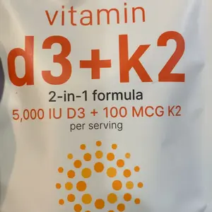 Product Review of Micro Ingredients Vitamin D3 K2 5000IU Softgels | Infused with Sunflower Seed Oil, Vitamin K2 MK7 + Vitamin D Supplement, Non-GMO, No Gluten from M**2