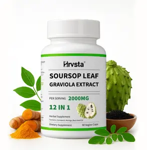 Organic Soursop Leaf Extract Herbal Bundle - Antioxidant, Natural Organic, 90 Capsules, 1-Month Supply, Antioxidant Supplement, Natural Organic Supplement